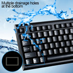 Teclado Geral para Gaming e Escritório ZGB Q9 com 104 Teclas, Fio USB, Textura em Grade