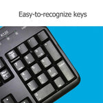 Teclado com Fio USB Resistente a Salpicos Logitech K120 para Computadores de Secretária / Portáteis, Logitech K120