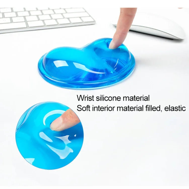 2 Peças de Suporte de Pulso para Rato em Silicone Transparente MONTIAN, Forma de Coração, Entrega de Cor Aleatória, Forma de Coração
