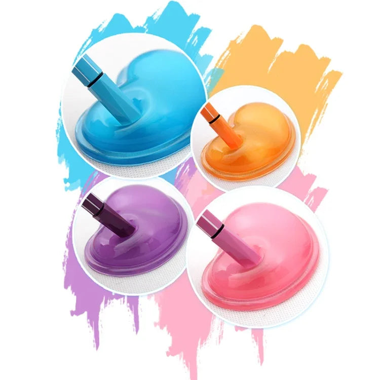 2 Peças de Suporte de Pulso para Rato em Silicone Transparente MONTIAN, Forma de Coração, Entrega de Cor Aleatória, Forma de Coração
