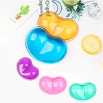 2 Peças de Suporte de Pulso para Rato em Silicone Transparente MONTIAN, Forma de Coração, Entrega de Cor Aleatória, Forma de Coração