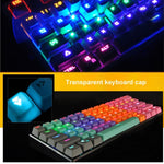 Keycaps Translúcidos ABS, Teclado Mecânico OEM Altamente Compatível, Teclado Universal para Jogos, Azul, Roxo, Vermelho, Branco, Amarelo, Preto, Laranja, Rosa, Cinzento
