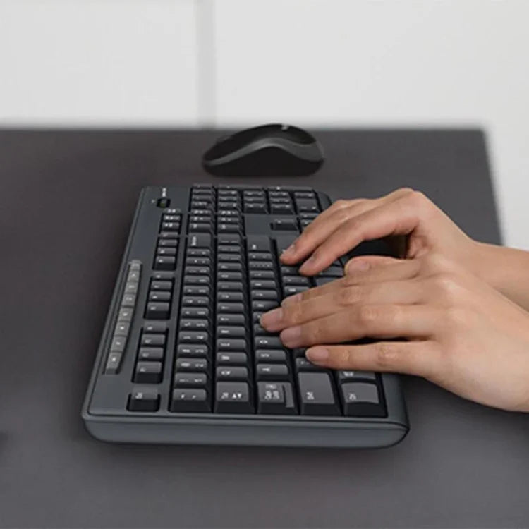 Conjunto Teclado + Rato Sem Fios Logitech MK270 2.4GHz