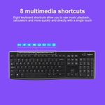 Conjunto Teclado + Rato Sem Fios Logitech MK270 2.4GHz