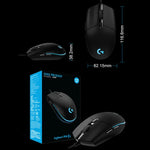 Rato Gaming Óptico com Fio Logitech G102, 6 Teclas, Iluminação RGB, 6000 DPI, Cinco Velocidades Ajustáveis, Comprimento: 2m, G102, G102 (Branco)