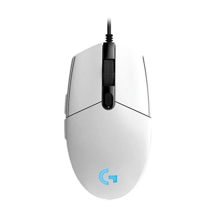 Rato Gaming Óptico com Fio Logitech G102, 6 Teclas, Iluminação RGB, 6000 DPI, Cinco Velocidades Ajustáveis, Comprimento: 2m, G102, G102 (Branco)
