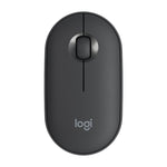 Rato Óptico Bluetooth Sem Fios Silencioso Logitech Pebble Forma de Calçada, Fino, 3 Teclas, 1000 DPI, Alcance Sem Fios: 10m