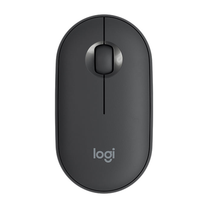 Rato Óptico Bluetooth Sem Fios Silencioso Logitech Pebble Forma de Calçada, Fino, 3 Teclas, 1000 DPI, Alcance Sem Fios: 10m