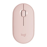Rato Óptico Bluetooth Sem Fios Silencioso Logitech Pebble Forma de Calçada, Fino, 3 Teclas, 1000 DPI, Alcance Sem Fios: 10m