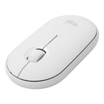 Rato Óptico Bluetooth Sem Fios Silencioso Logitech Pebble Forma de Calçada, Fino, 3 Teclas, 1000 DPI, Alcance Sem Fios: 10m