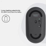 Rato Óptico Bluetooth Sem Fios Silencioso Logitech Pebble Forma de Calçada, Fino, 3 Teclas, 1000 DPI, Alcance Sem Fios: 10m