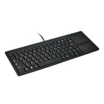 Teclado de Computador com Fio Ultra-fino MC-818 com 82 Teclas e Touchpad