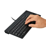 Teclado de Computador com Fio Ultra-fino MC-818 com 82 Teclas e Touchpad