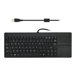 Teclado de Computador com Fio Ultra-fino MC-818 com 82 Teclas e Touchpad