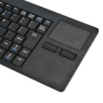 Teclado de Computador com Fio Ultra-fino MC-818 com 82 Teclas e Touchpad