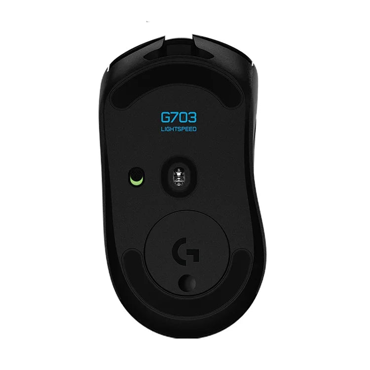 Logitech G703 LIGHTSPEED 16000 DPI 6 Botões Programáveis Sensor HERO 16K Iluminação RGB Rato Óptico Gaming Sem Fios
