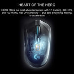 Logitech G703 LIGHTSPEED 16000 DPI 6 Botões Programáveis Sensor HERO 16K Iluminação RGB Rato Óptico Gaming Sem Fios
