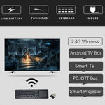 T6 Versão com Luzes Coloridas, Rato Aéreo 2.4GHz Sem Fios, Comando Remoto com Touchpad e Aprendizagem IR para PC, Android TV Box / Smart TV, Dispositivos Multimédia, T6