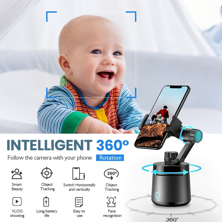 Cabeça de tripé GK01 com rotação de 360 graus, rastreamento inteligente, pan e tilt para seguimento de disparo