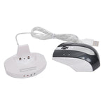 Rato Óptico Sem Fios Recarrregável MZ-011 2.4GHz 1600DPI com Função HUB, Preto, Preto Prateado, Branco + Azul Royal, Branco Pérola, Azul, Prateado