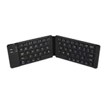 Teclado Bluetooth Sem Fios Dobrável K018 com 67 Teclas e Carregamento USB