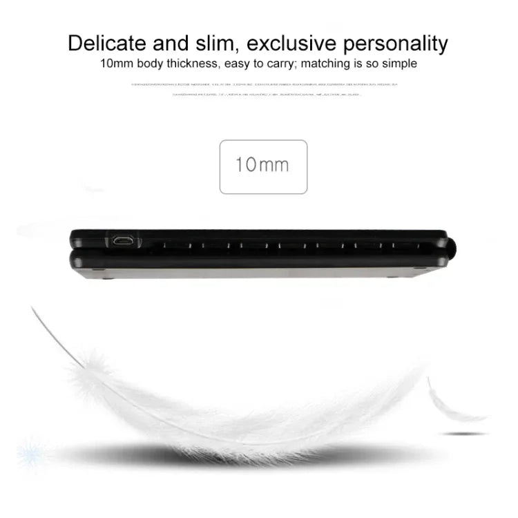 Teclado Bluetooth Sem Fios Dobrável K018 com 67 Teclas e Carregamento USB