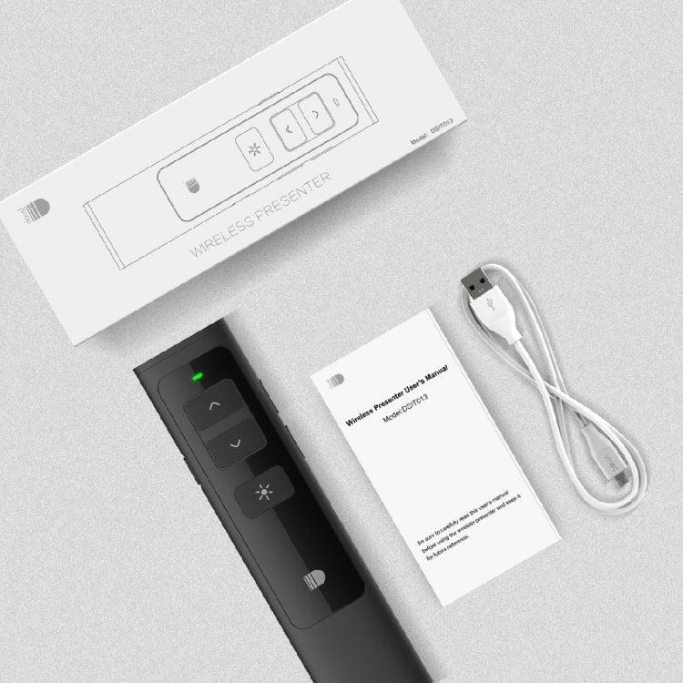 Doosl DSIT013 Controlo Remoto Recarregável para Apresentações PowerPoint 2.4GHz Apontador Laser Multifuncional para PowerPoint / Keynote / Prezi, Distância de Controlo: 100m