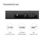 Doosl DSIT013 Controlo Remoto Recarregável para Apresentações PowerPoint 2.4GHz Apontador Laser Multifuncional para PowerPoint / Keynote / Prezi, Distância de Controlo: 100m