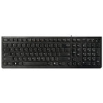 Lenovo K5819 Teclado com Fio Ultra-fino Simples para Escritório, K5819 (Preto)