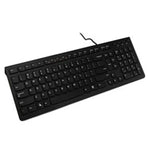 Lenovo K5819 Teclado com Fio Ultra-fino Simples para Escritório, K5819 (Preto)