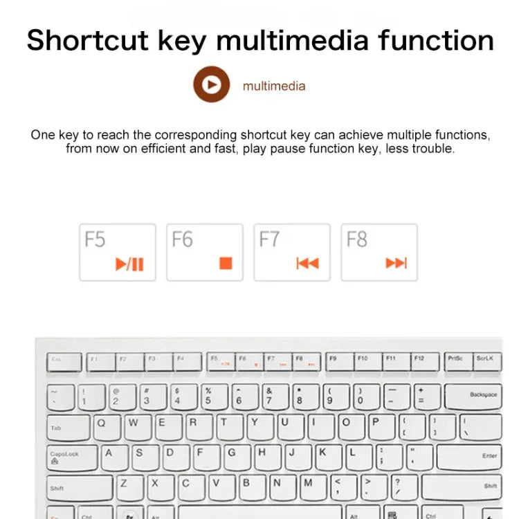 Lenovo K5819 Teclado com Fio Ultra-fino Simples para Escritório, K5819 (Preto)