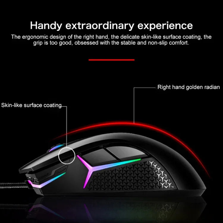 Lenovo HEADSHOT Rato de Jogo com Fio Gaming Engine, HEADSHOT