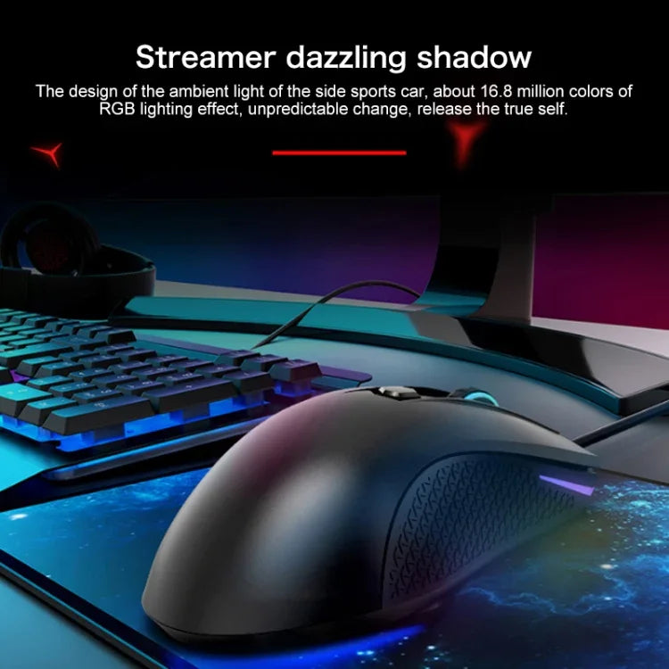 Lenovo HEADSHOT Rato de Jogo com Fio Gaming Engine, HEADSHOT