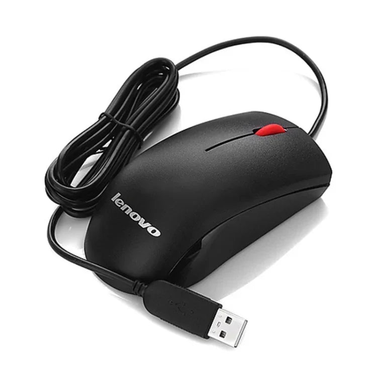 Lenovo M120 Pro Rato com Fio Vermelho para Escritório Fashion, Rato com Fio M120 Pro