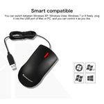 Lenovo M120 Pro Rato com Fio Vermelho para Escritório Fashion, Rato com Fio M120 Pro