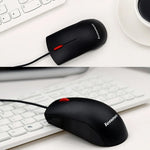 Lenovo M120 Pro Rato com Fio Vermelho para Escritório Fashion, Rato com Fio M120 Pro