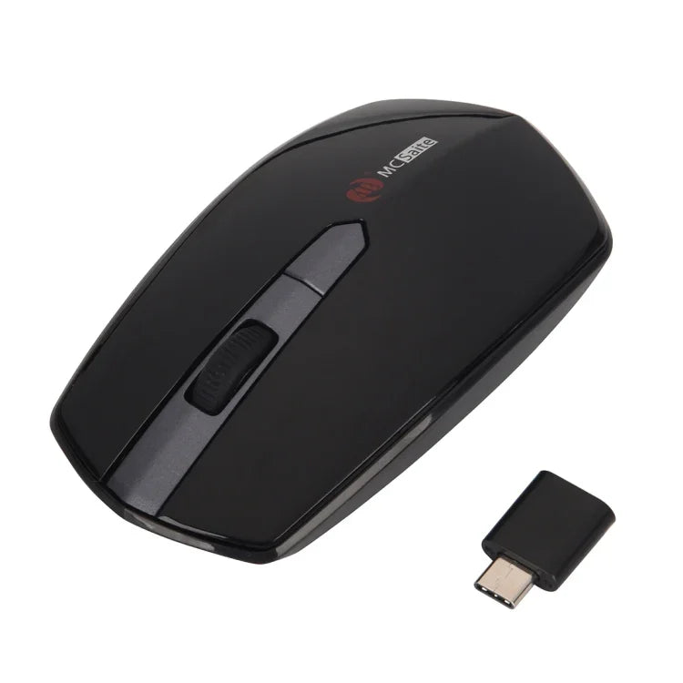 MCSaite MC-369AG Rato Óptico Sem Fios USB-C / Type-C 1600DPI Ajustável em Três Velocidades com 4 Botões