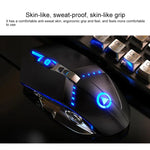 YINDIAO K002 Teclado com Fio com Sensação Mecânica e Iluminação RGB + Conjunto de Rato Óptico Silencioso, Iluminação RGB / Silencioso / Preto, Iluminação RGB / Branco