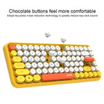 Ajazz 308I Teclado Sem Fios para Tablet, Telemóvel, Computador, Escritório e Casa, Preto