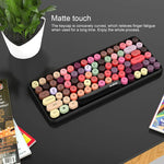 Ajazz 308I Teclado Sem Fios para Tablet, Telemóvel, Computador, Escritório e Casa, Preto