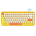 Ajazz 308I Teclado Bluetooth 84 Teclas para Tablet, Telemóvel, Computador, Escritório e Casa, Amarelo
