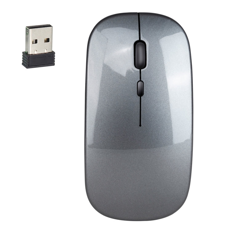 HXSJ M80 Rato Óptico Sem Fios 2.4GHz 1600DPI Ajustável em Três Velocidades e Silencioso, Dourado, Rosa Dourado, Prateado, Branco, Preto, Cinzento