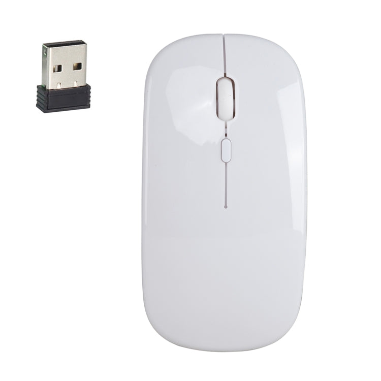 HXSJ M80 Rato Óptico Sem Fios 2.4GHz 1600DPI Ajustável em Três Velocidades e Silencioso, Dourado, Rosa Dourado, Prateado, Branco, Preto, Cinzento