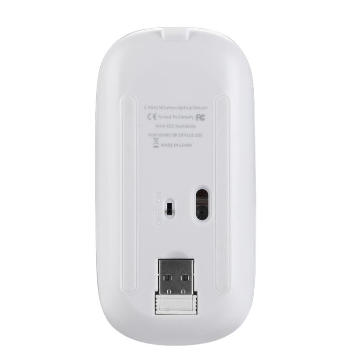 HXSJ M80 Rato Óptico Sem Fios 2.4GHz 1600DPI Ajustável em Três Velocidades e Silencioso, Dourado, Rosa Dourado, Prateado, Branco, Preto, Cinzento