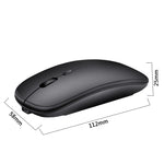 HXSJ M80 Rato Óptico Sem Fios 2.4GHz 1600DPI Ajustável em Três Velocidades e Silencioso, Dourado, Rosa Dourado, Prateado, Branco, Preto, Cinzento