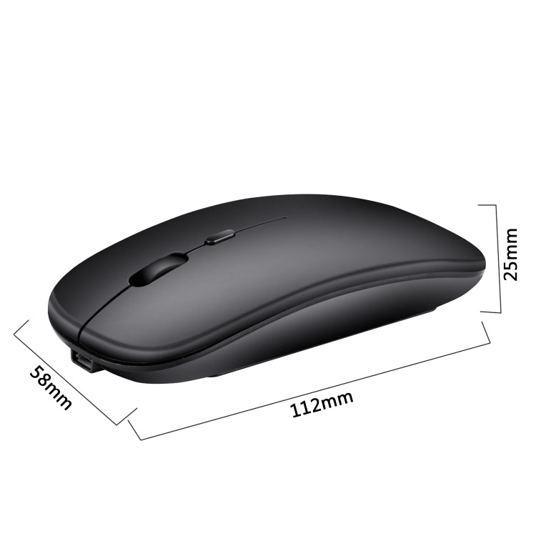 HXSJ M80 2.4GHz Wireless 1600DPI Three-speed Adjustable Optical Mute Mouse, Silver, White, Black, Grey, Gold, Rose Gold