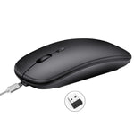 HXSJ M80 2.4GHz Wireless 1600DPI Three-speed Adjustable Optical Mute Mouse, Silver, White, Black, Grey, Gold, Rose Gold