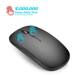 HXSJ M80 Rato Óptico Sem Fios 2.4GHz 1600DPI Ajustável em Três Velocidades e Silencioso, Dourado, Rosa Dourado, Prateado, Branco, Preto, Cinzento