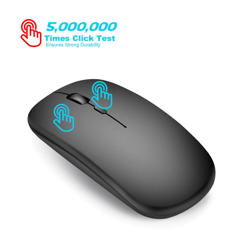 HXSJ M80 Rato Óptico Sem Fios 2.4GHz 1600DPI Ajustável em Três Velocidades e Silencioso, Dourado, Rosa Dourado, Prateado, Branco, Preto, Cinzento