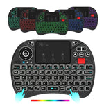 Combo Touchpad 2,5 polegadas com Retroiluminação (Preto), Rii X8